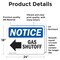 Signmission Gas Shutoff (Left Arrow) Sign With Symbol, 24 in W x Rectangle, Vinyl Decal OS-2PACK-NS-D-1824-L-13024 - alternate 6